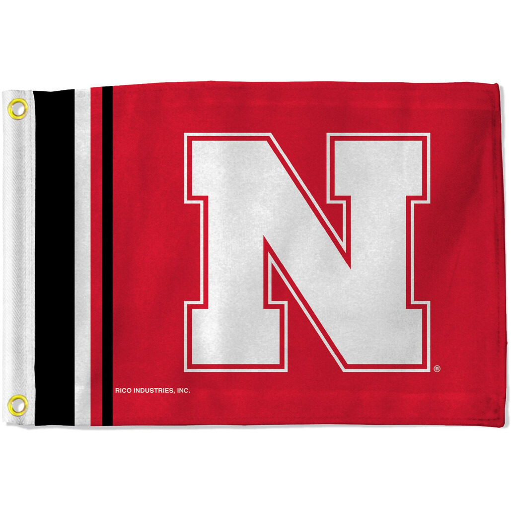 Nebraska Cornhuskers Flag 12x17 Striped Utility