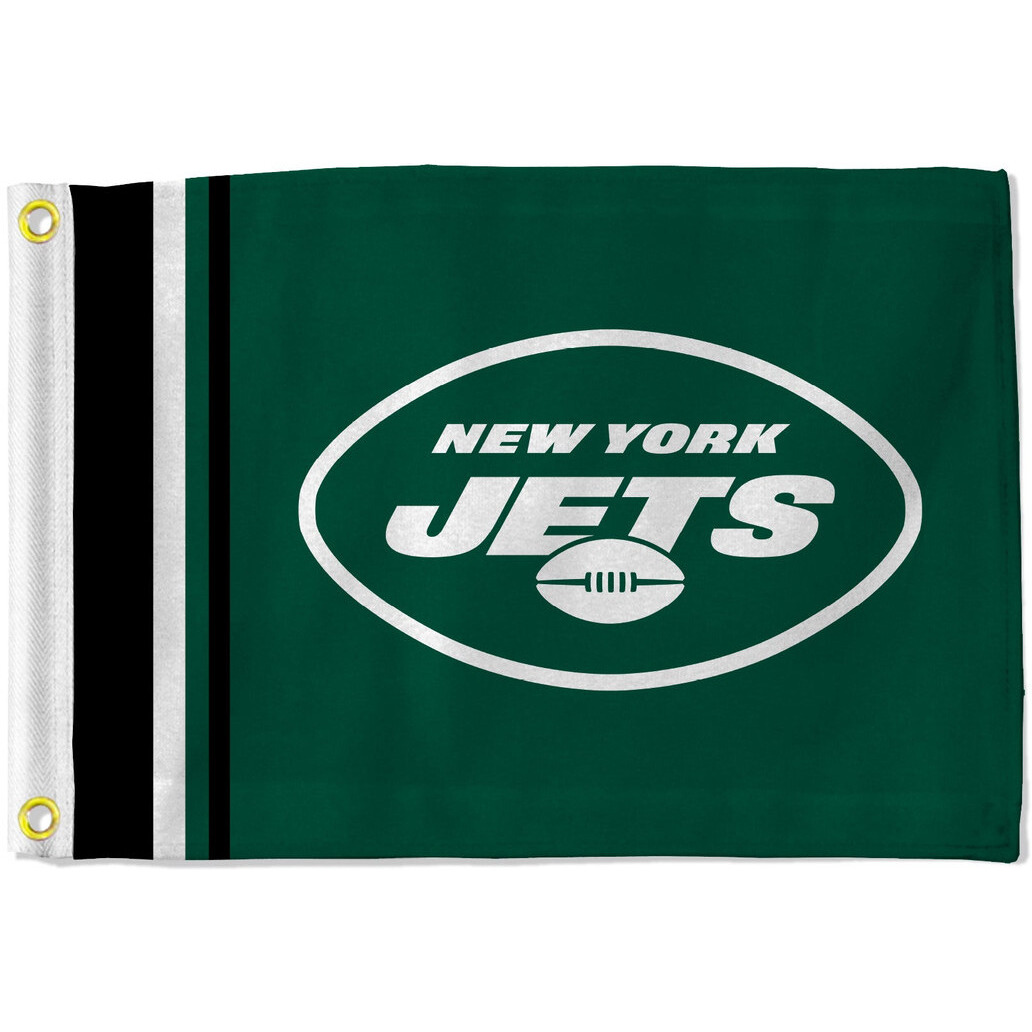 New York Jets Flag 12x17 Striped Utility