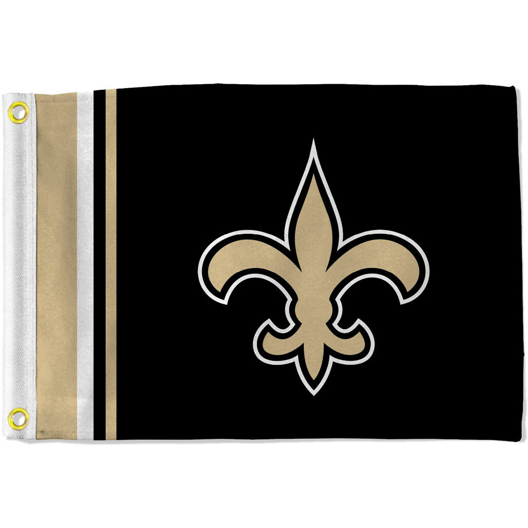New Orleans Saints Flag 12x17 Striped Utility