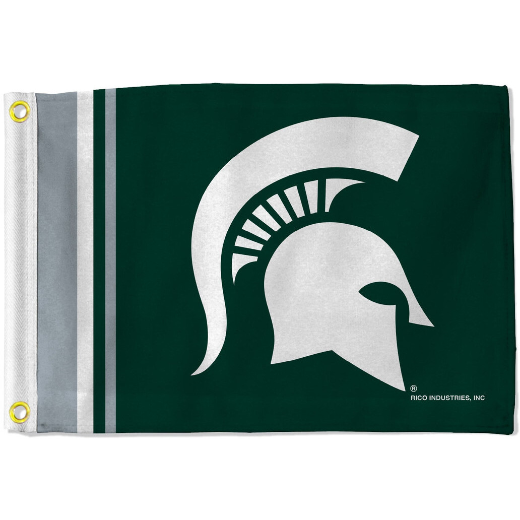 Michigan State Spartans Flag 12x17 Striped Utility
