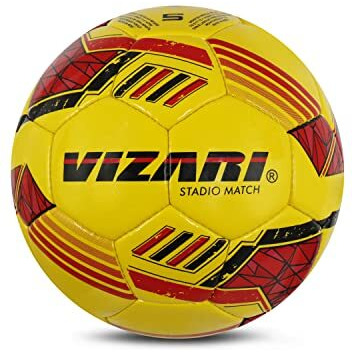 Vizari Stadio Match NFHS Soccer Ball Game Ball | for Teens and Adults (5, Yellow)