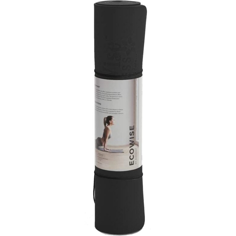 EcoWise Premium Yoga / Pilates Mat. 1/4&quotx 23&quotx 72"  Onyx