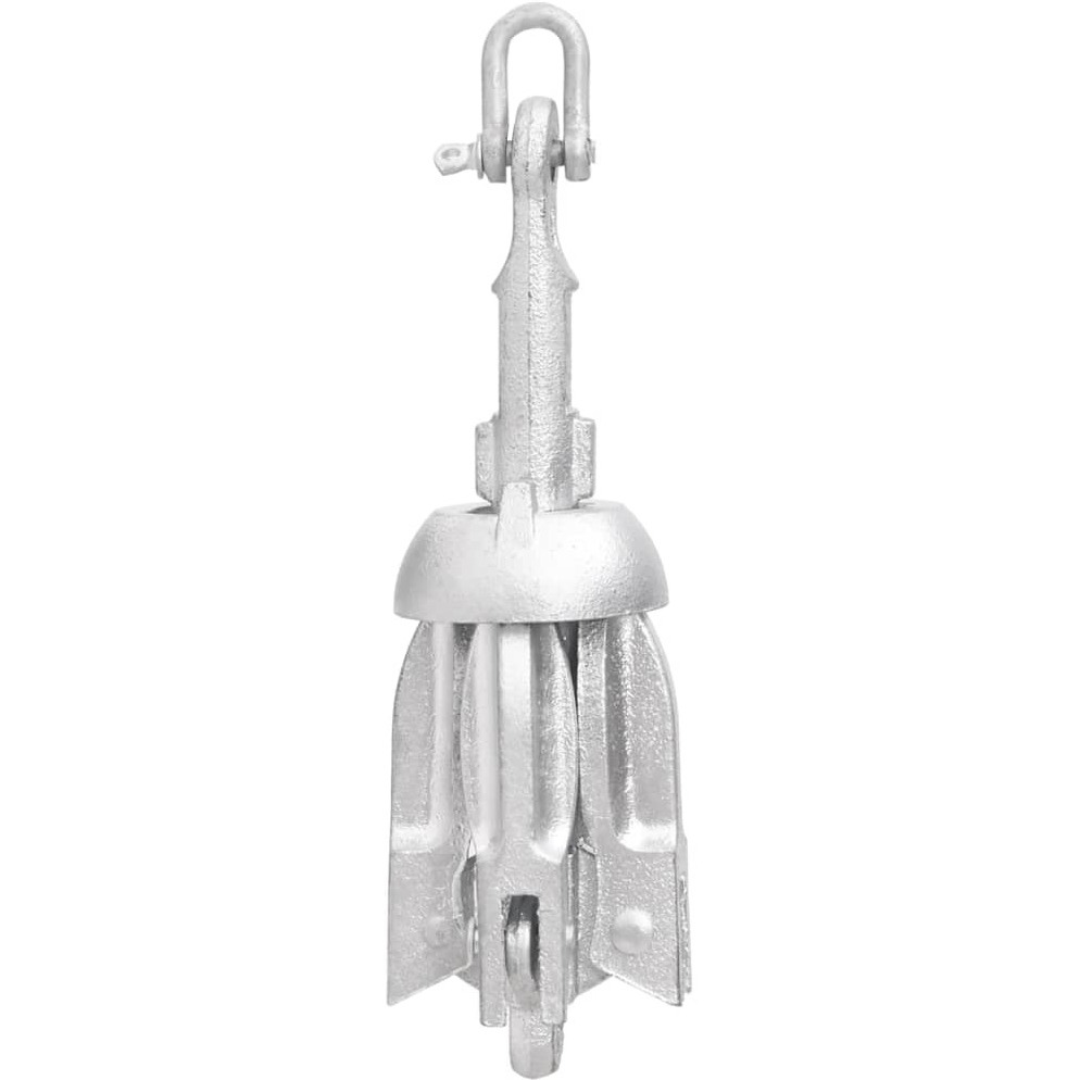 Folding Anchor Silver 1.5 lb Malleable Iron