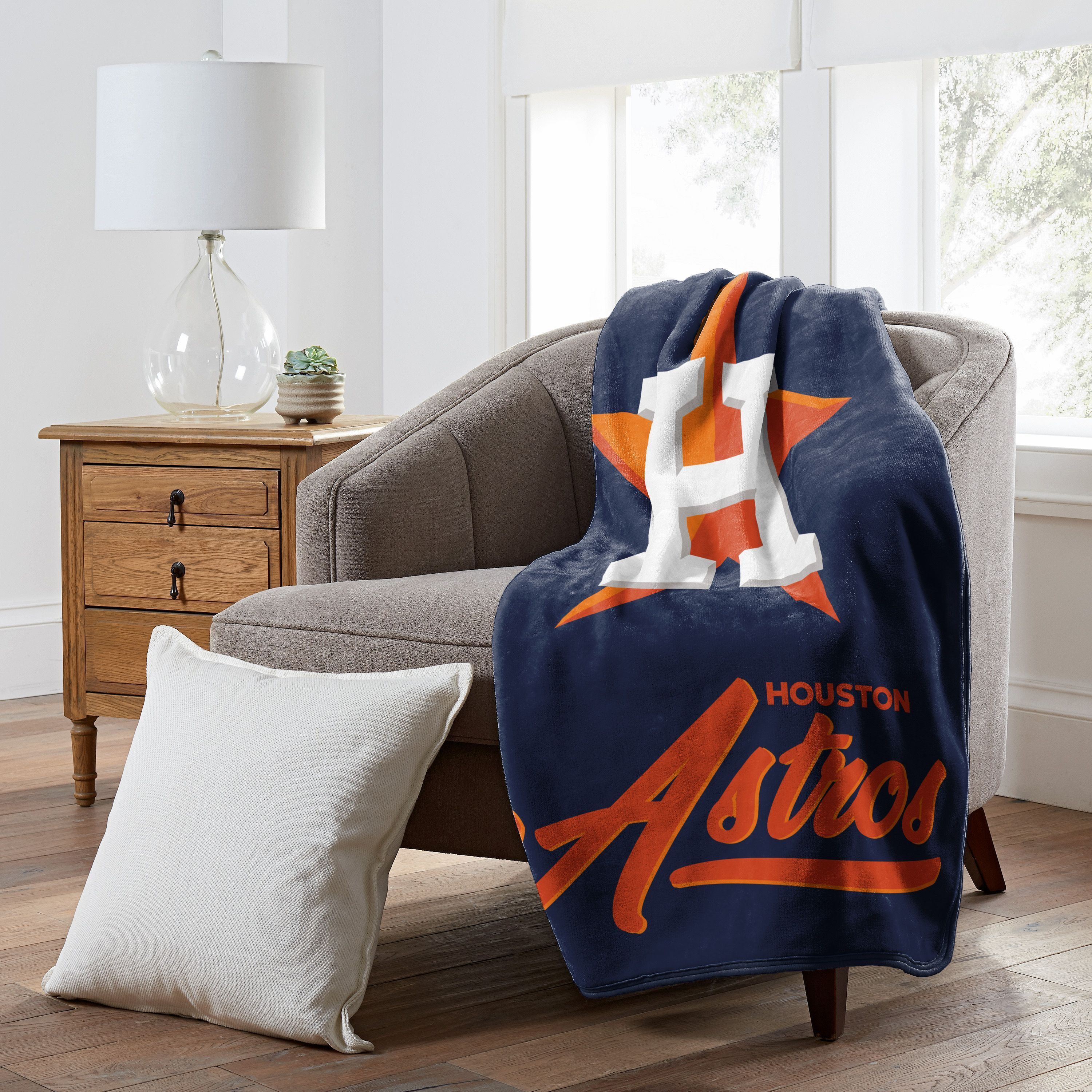 Houston Astros Blanket 50x60 Raschel Signature Design