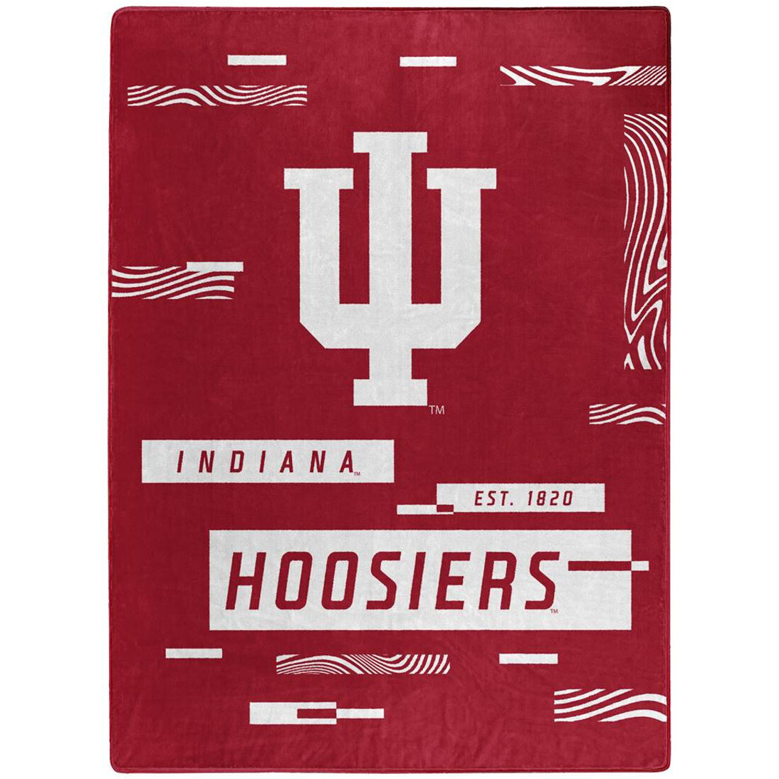 Indiana Hoosiers Blanket 60x80 Raschel Digitize Design