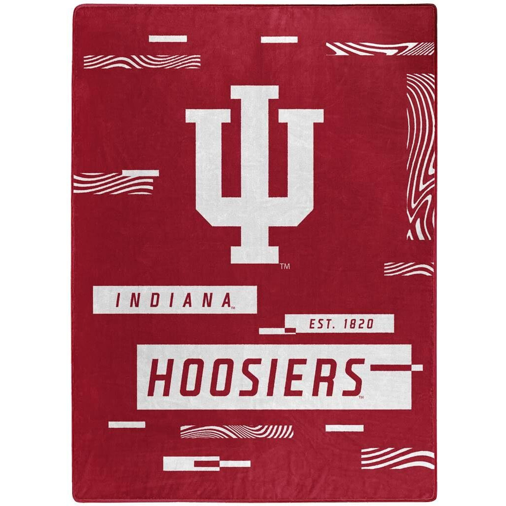 Indiana Hoosiers Blanket 60x80 Raschel Digitize Design