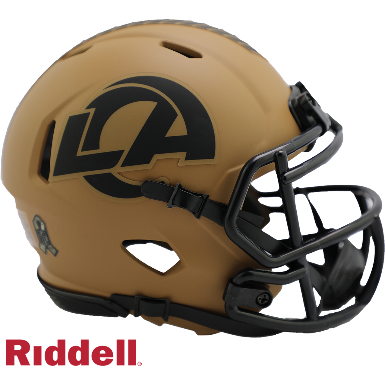 Los Angeles Rams Helmet Riddell Replica Mini Speed Style Salute To Service 2023