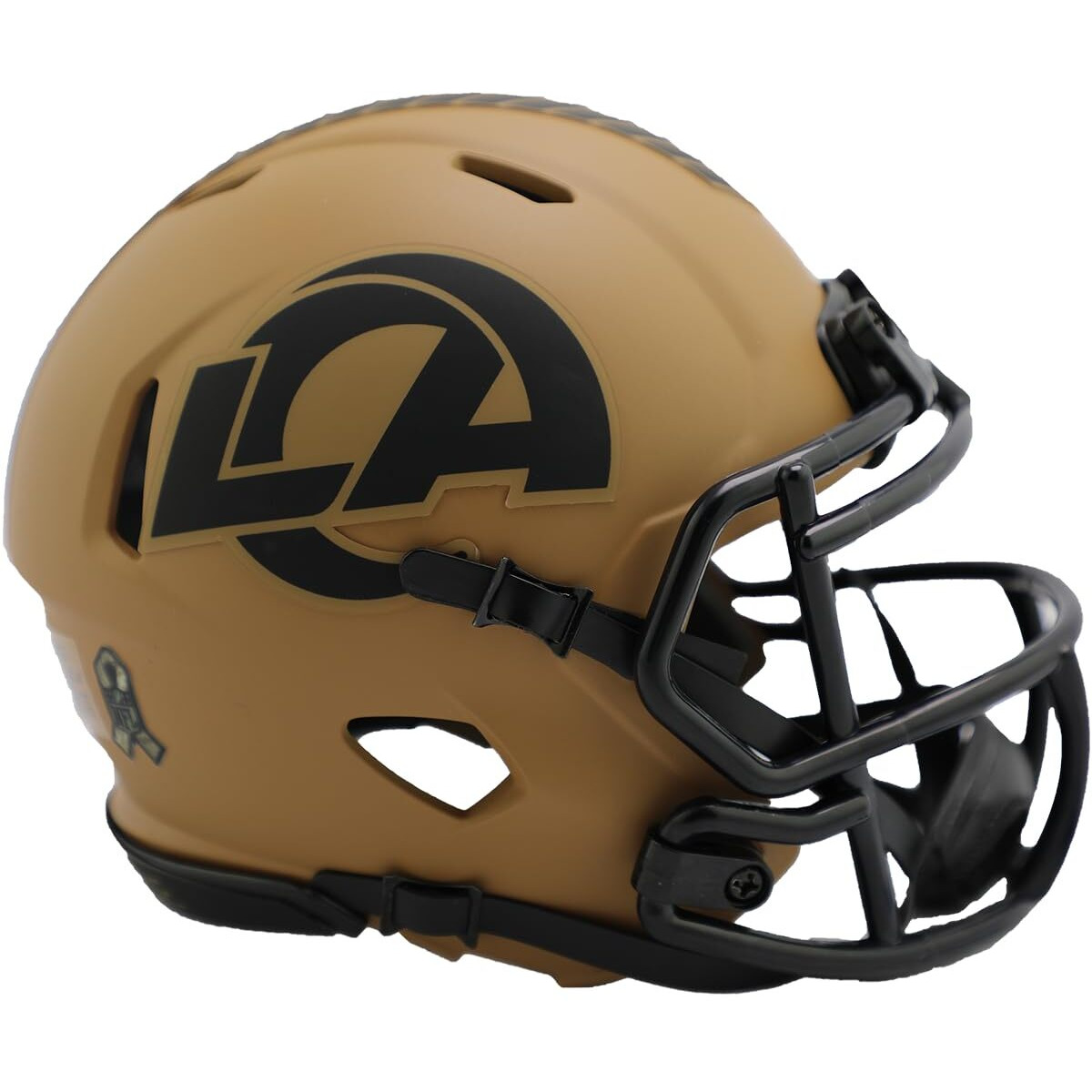 Los Angeles Rams Helmet Riddell Replica Mini Speed Style Salute To Service 2023