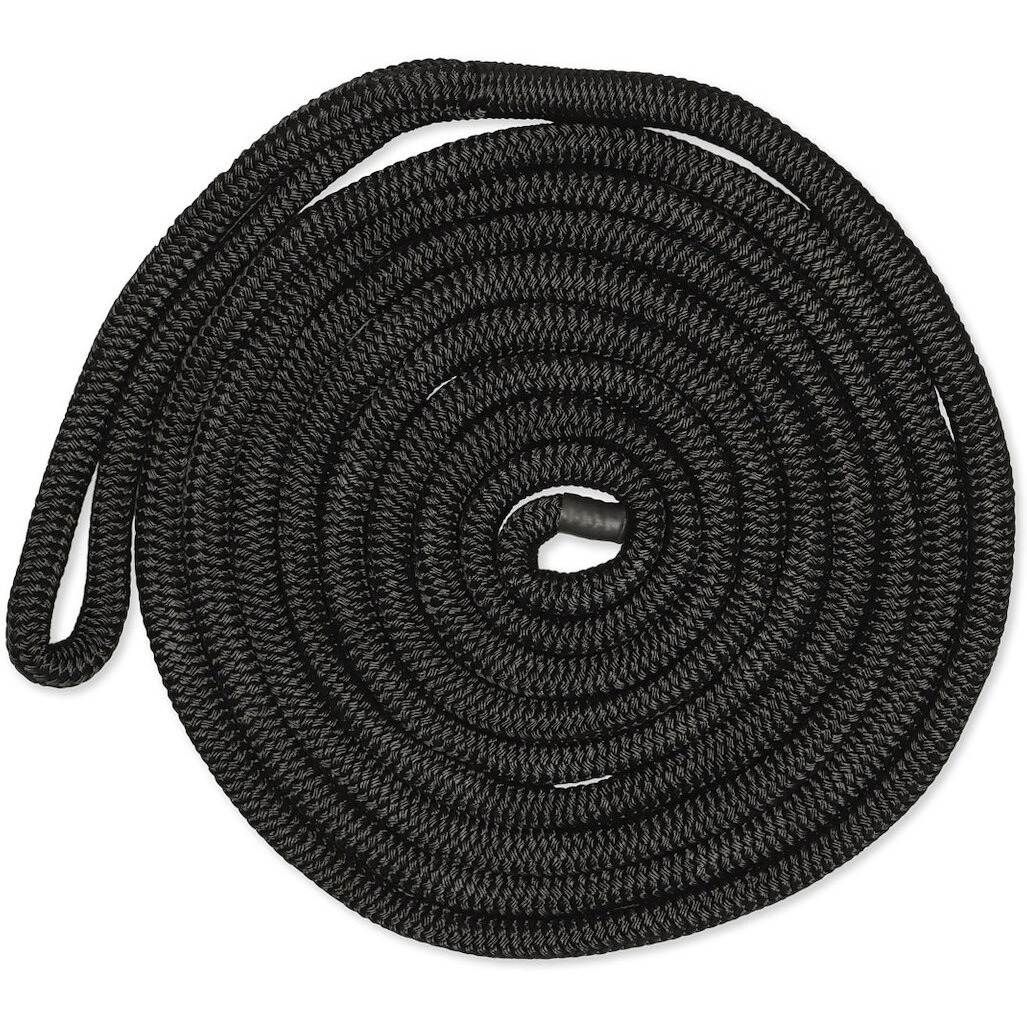 1/2IN-15FT DBLBRD CMP DOCKLINE BLK