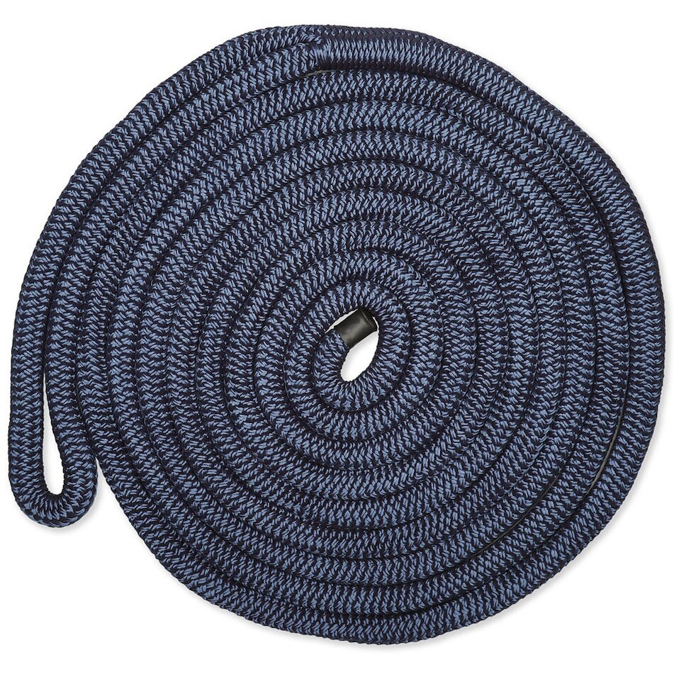 3/8IN-15FT DBLBRD CMP DOCKLINE NVY