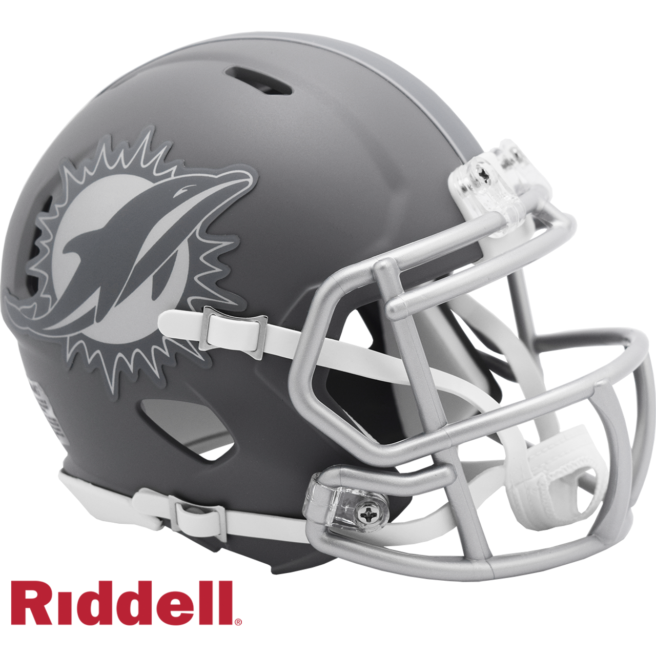 Miami Dolphins Helmet Riddell Replica Mini Speed Style Slate Alternate