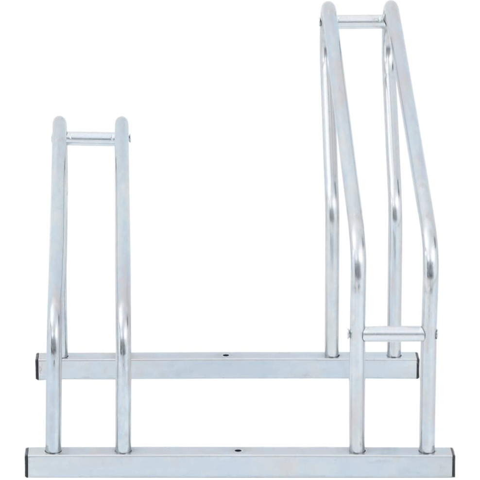 vidaXL Bicycle Stand for 2 Bikes Floor Freestanding Galvanized Steel