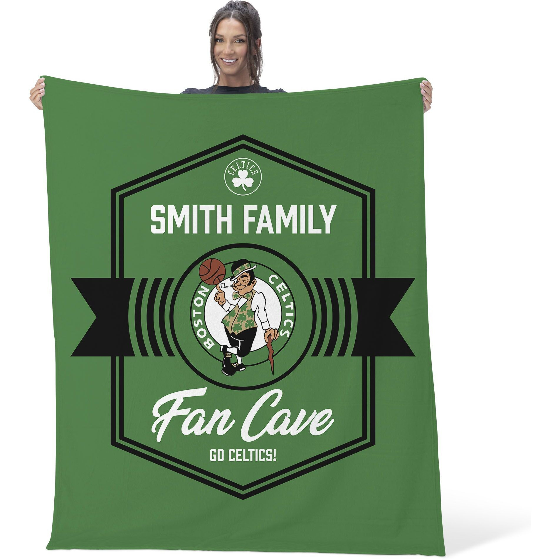 NBA Boston Celtics Dominion Personalized Silk Touch Throw Blanket 50X60 Inches