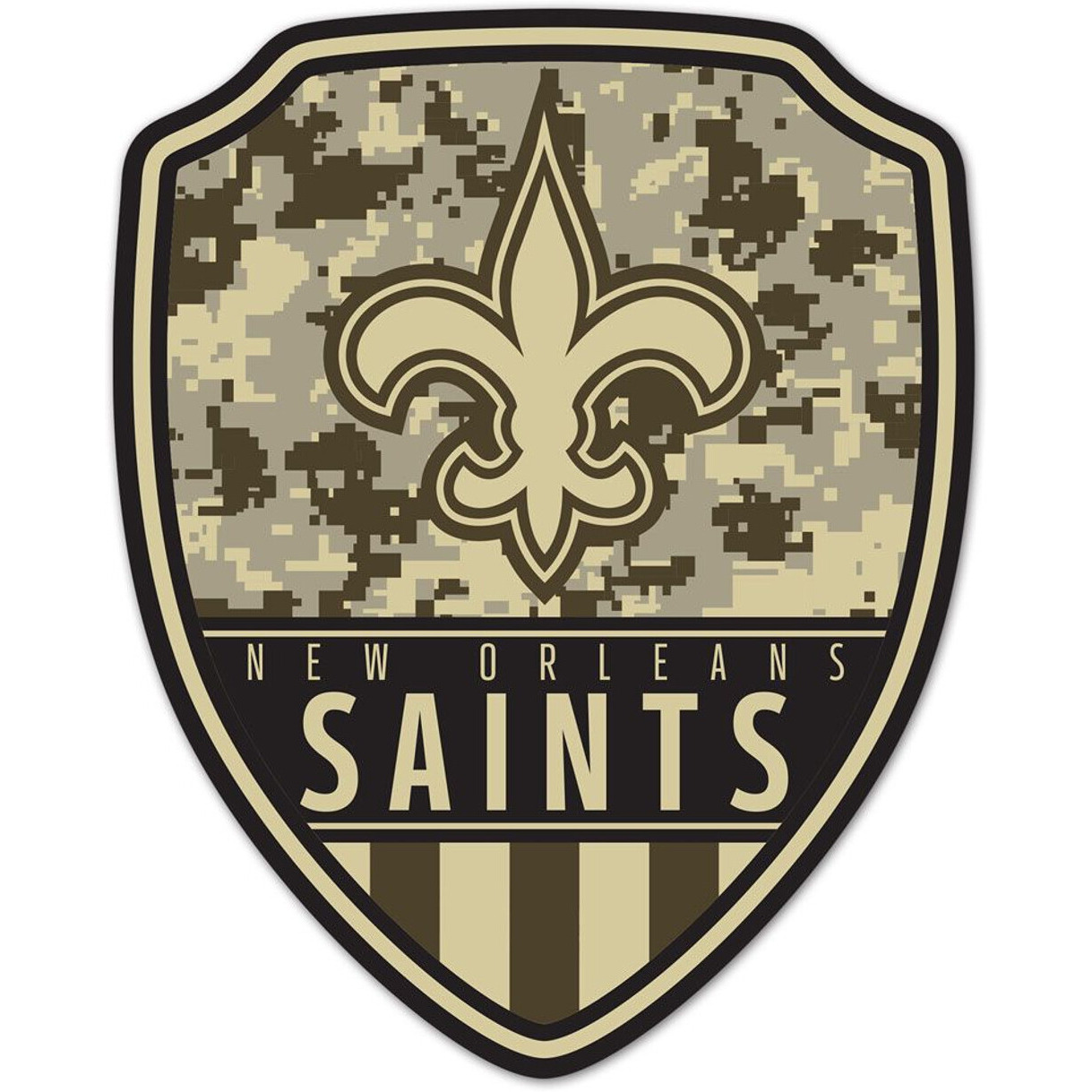 New Orleans Saints Sign Wood 11x14 Shield Shape