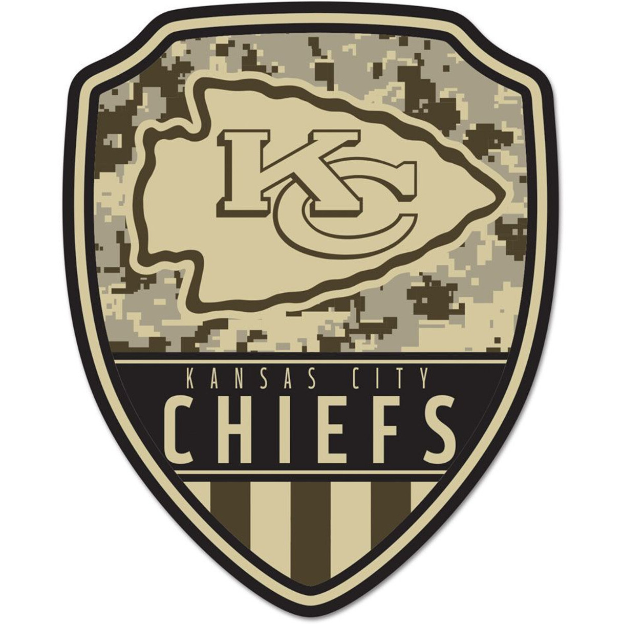 Kansas City Chiefs Sign Wood 11x14 Shield Shape
