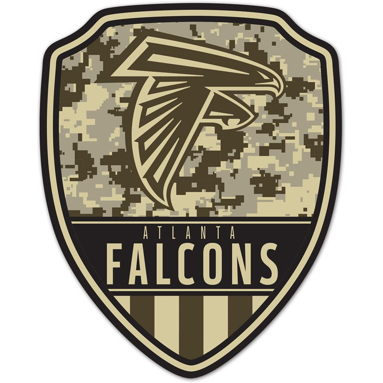 Atlanta Falcons Sign Wood 11x14 Shield Shape