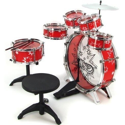 Musical Instrument Drum Playset (Red)
