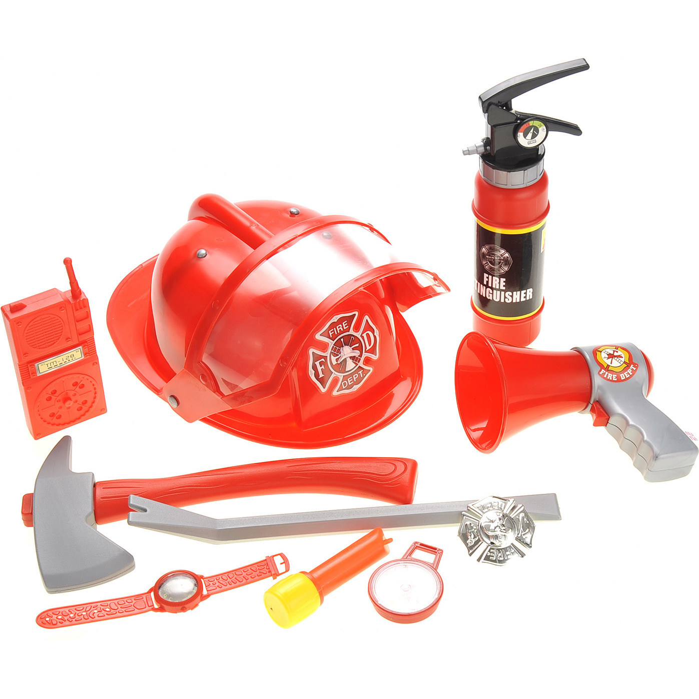 Fireman Gear Play Set for Kids With Helmet And Accessories