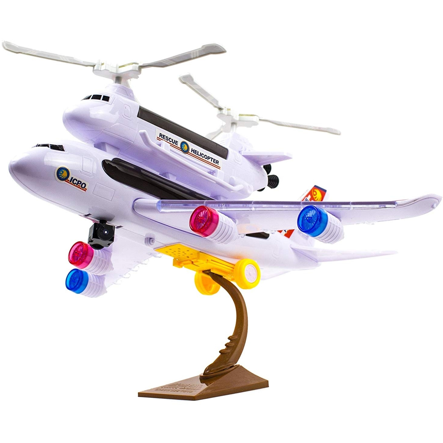 Police Airplane With 4D Flashing Lights