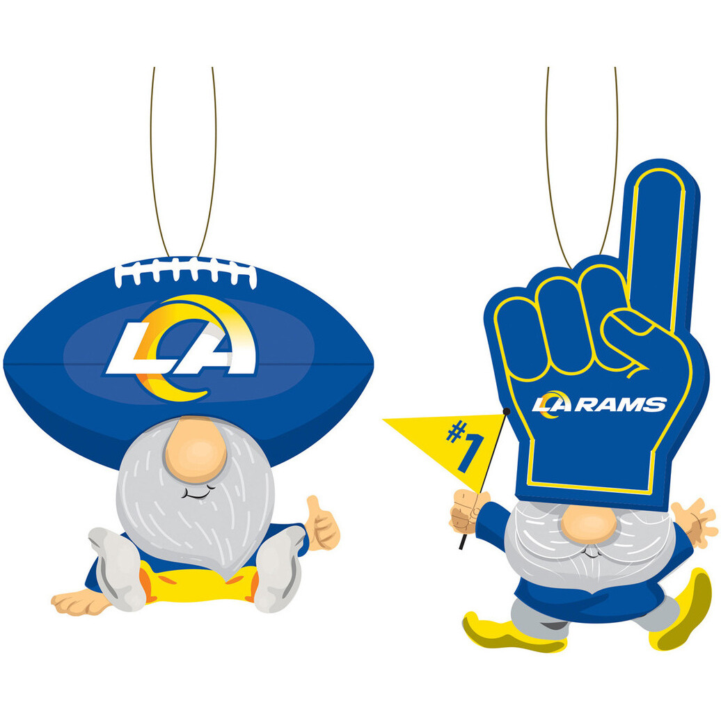 Los Angeles Rams Ornament Gnome Fan 2 Pack