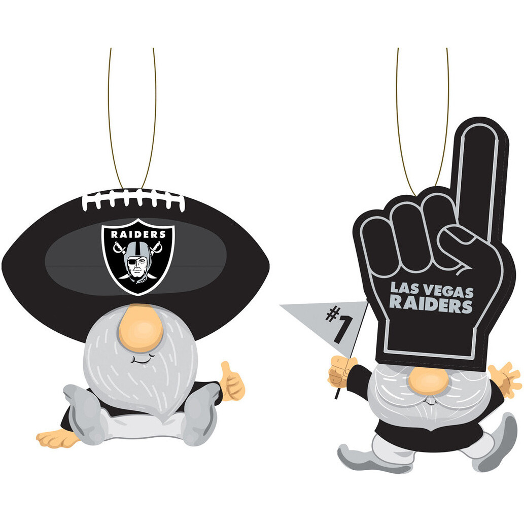 Las Vegas Raiders Ornament Gnome Fan 2 Pack