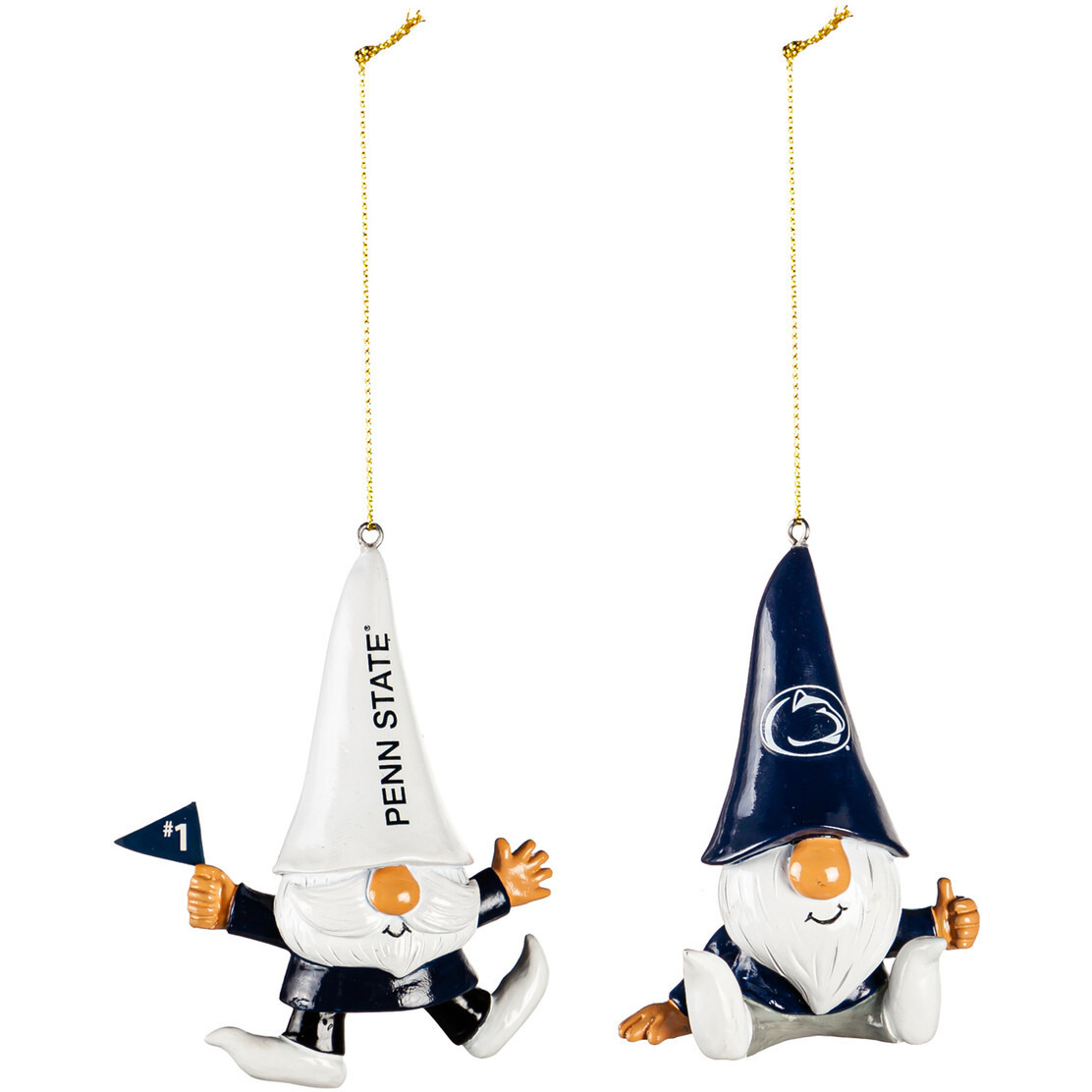 Penn State Nittany Lions Ornament Gnome Fan 2 Pack
