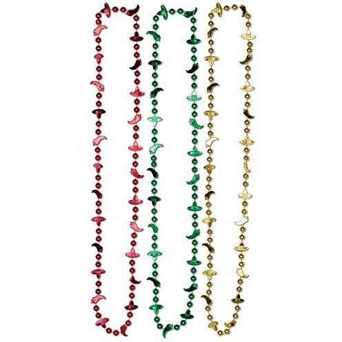 12-Pack Fiesta Beads Vibrant, Durable Party Accessories for a Festive Celebration