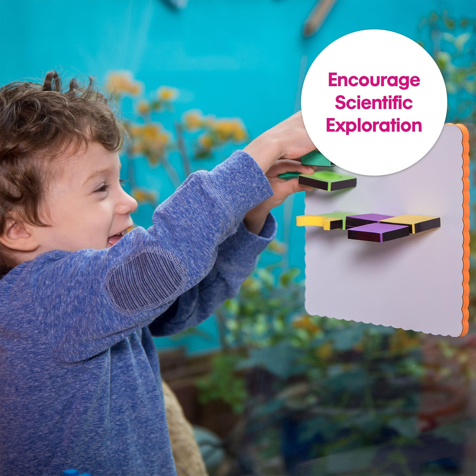 Edushape Magnetic Magic Shapes Classroom Pack, 54 Piece Set