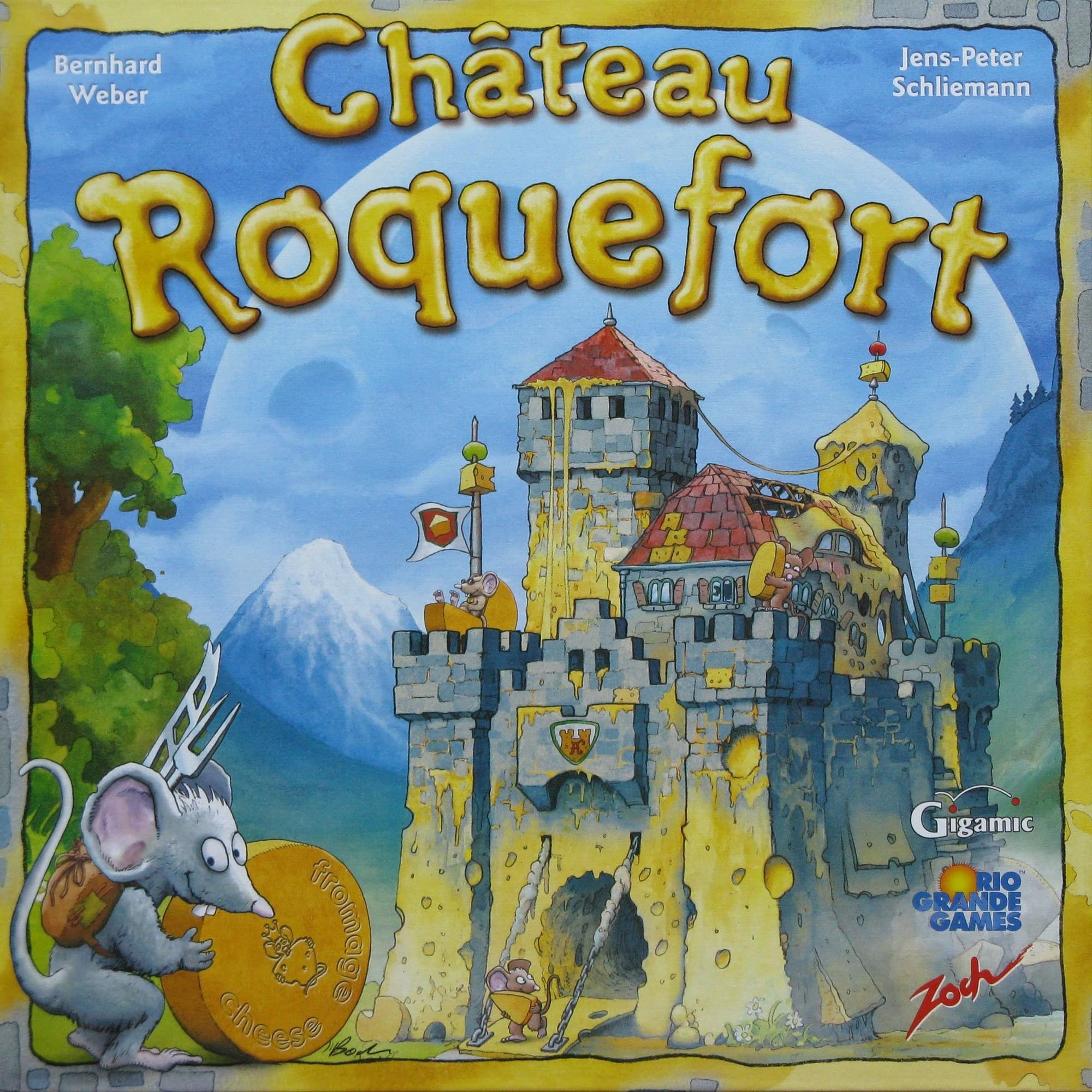 Chateau Roquefort - Rio Grande Games, Memory Board Game, Cheese & Mice Themed, Kids Ages 6+, 2-4 Players, 30 Min