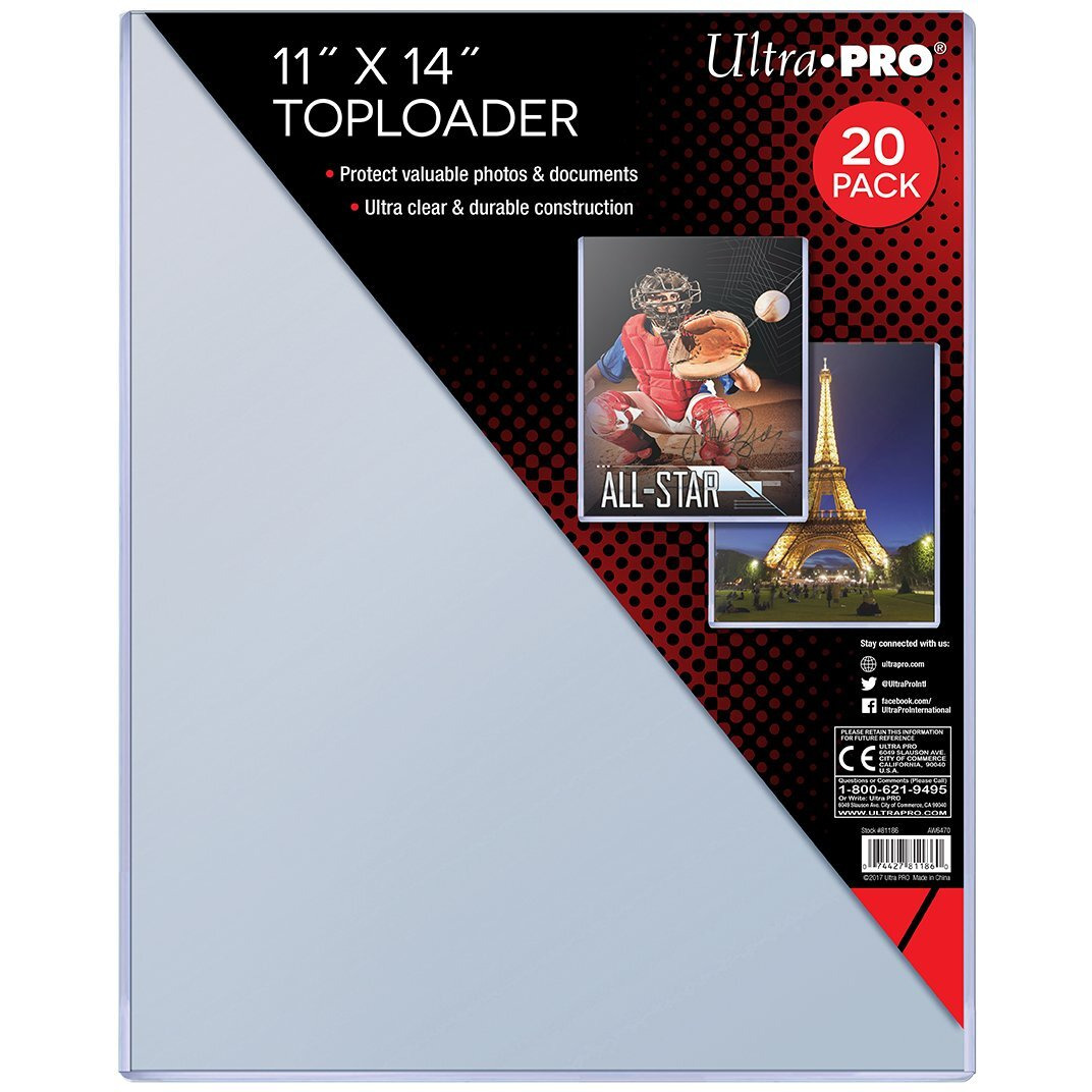 Toploader - 11x14 (20 per pack)