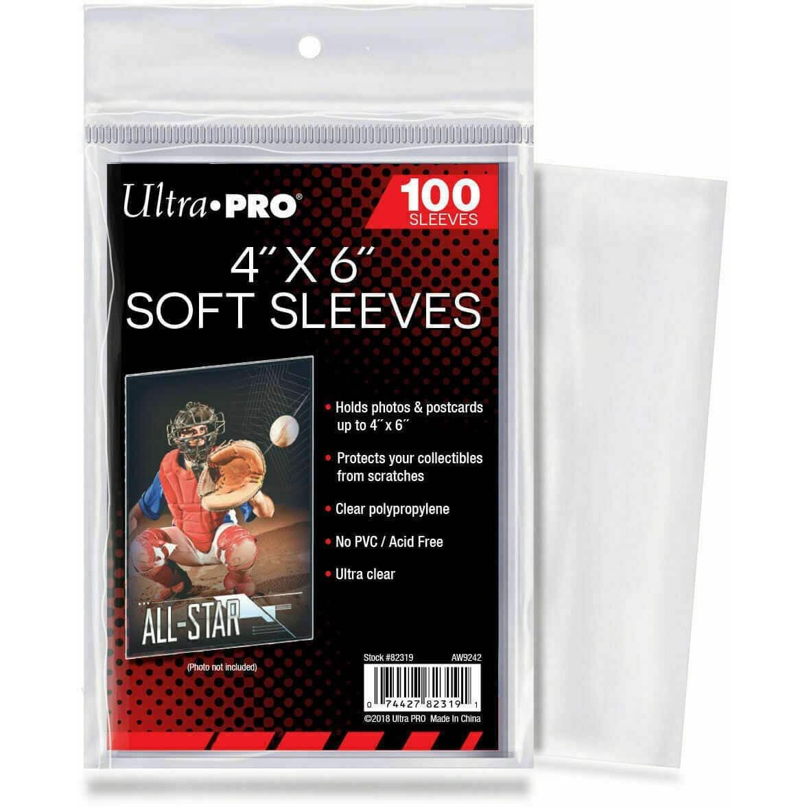 Ultra Pro 4" x 6" Card Sleeve - (100 per pack)