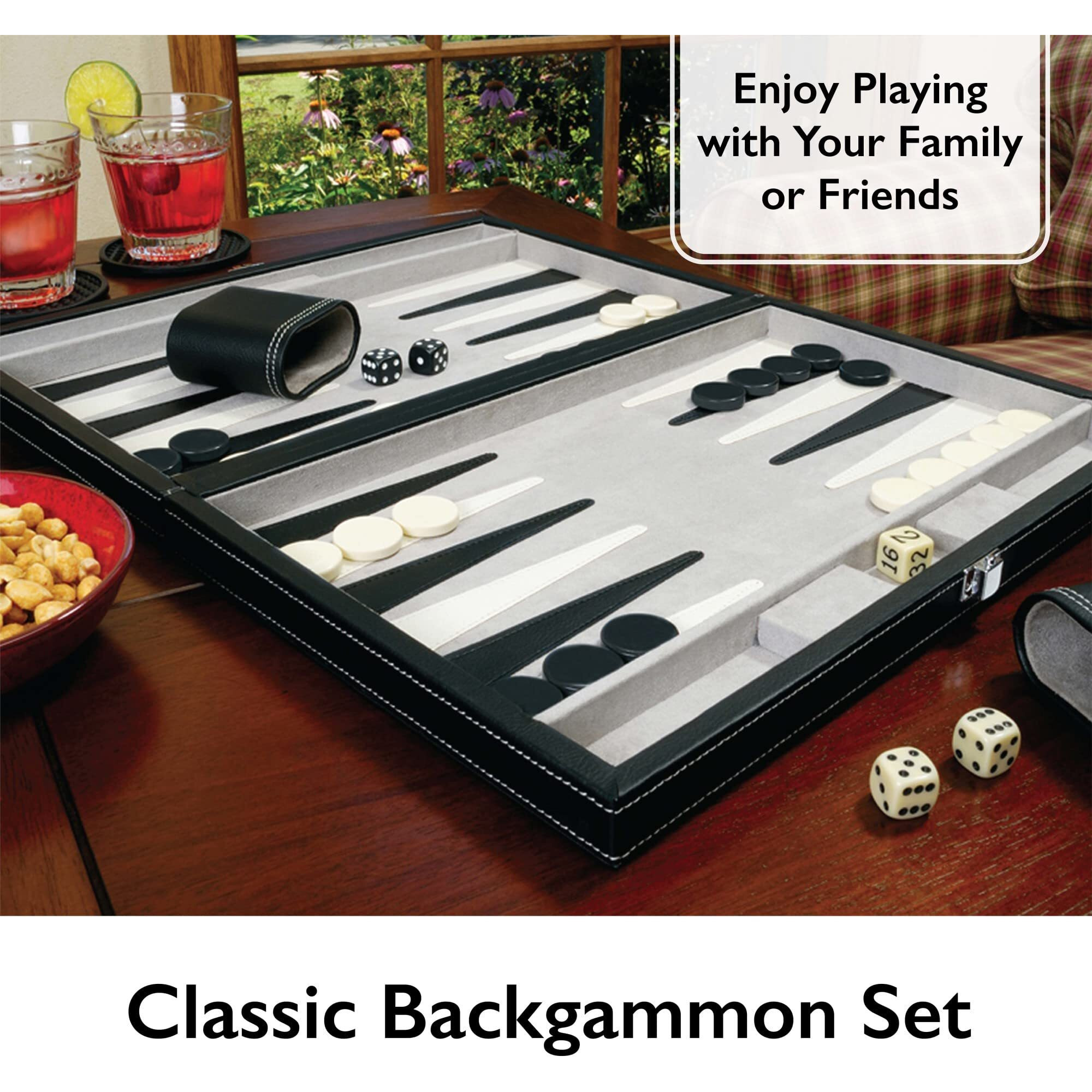 Mainstreet Classics Classic 15" Backgammon Set