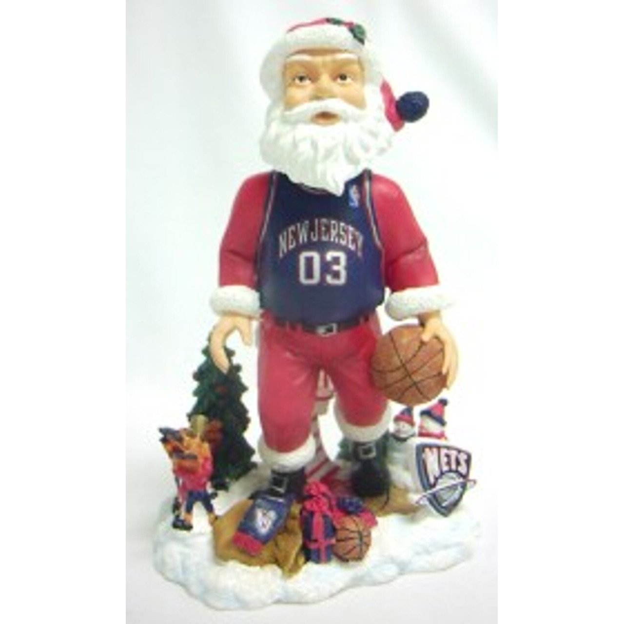 New Jersey Nets Santa Forever Collectibles Bobblehead CO