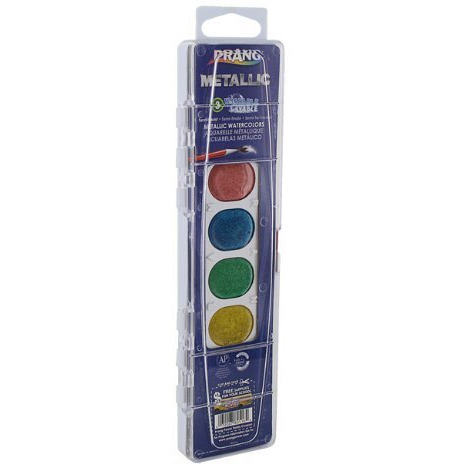 PRANG WATERCOLOR METALLIC COLOR 8CT