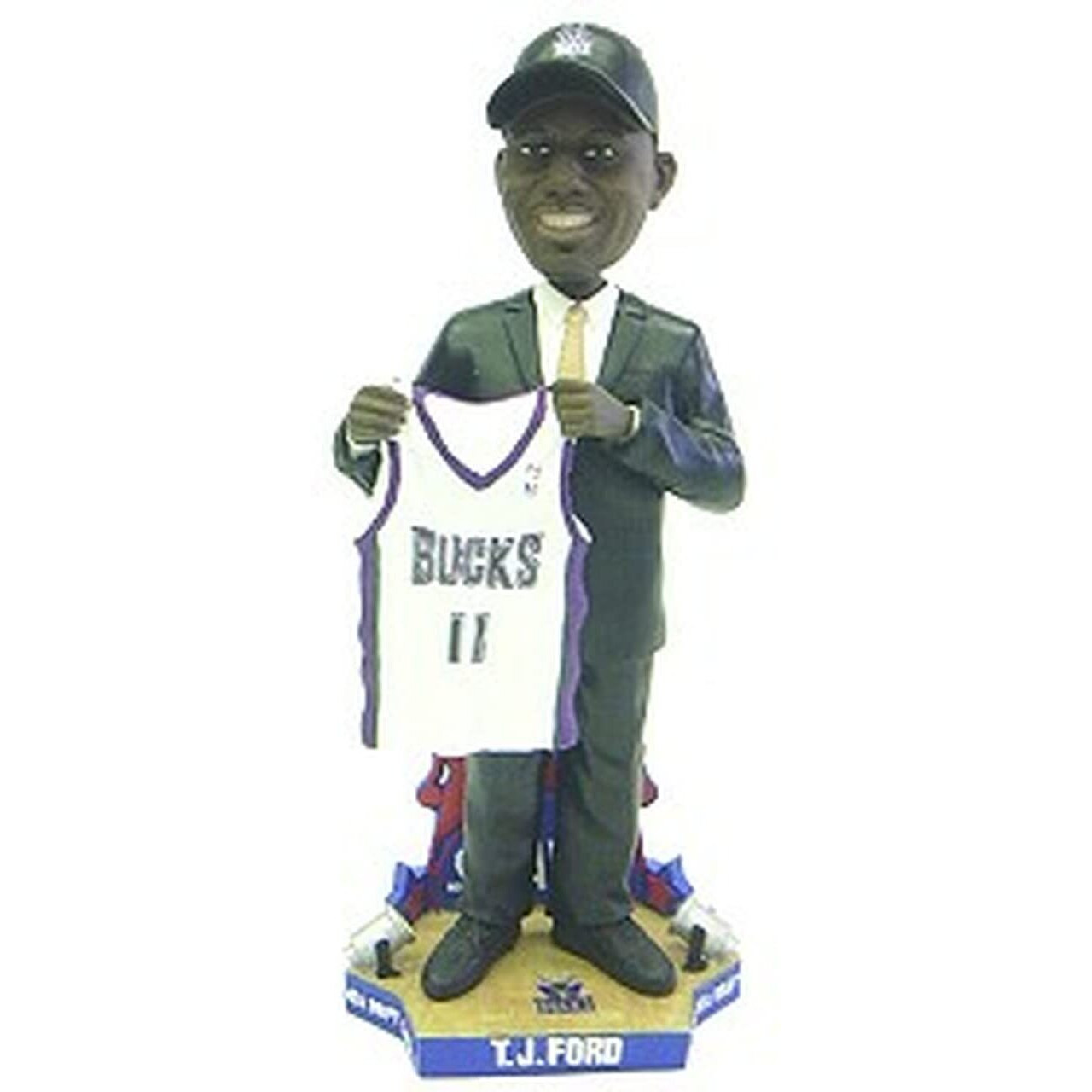 Milwaukee Bucks T.J. Ford Draft Pick Forever Collectibles Bobblehead  CO