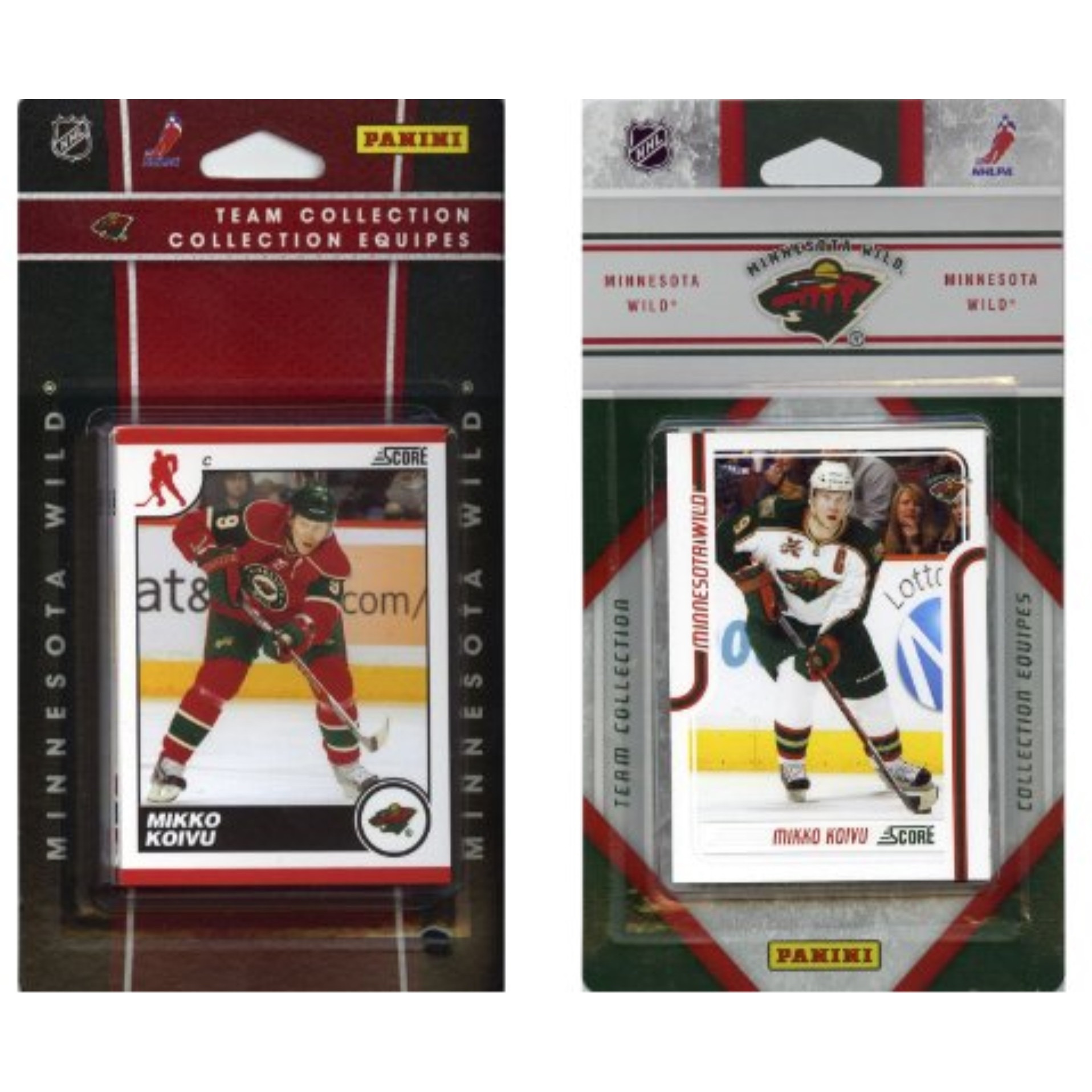NHL Minnesota Wild Licensed Score 2 Team Sets