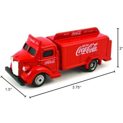 1947 Coca Cola Delivery Bottle Truck Red 1/87 Diecast Model by Motorcity Classics