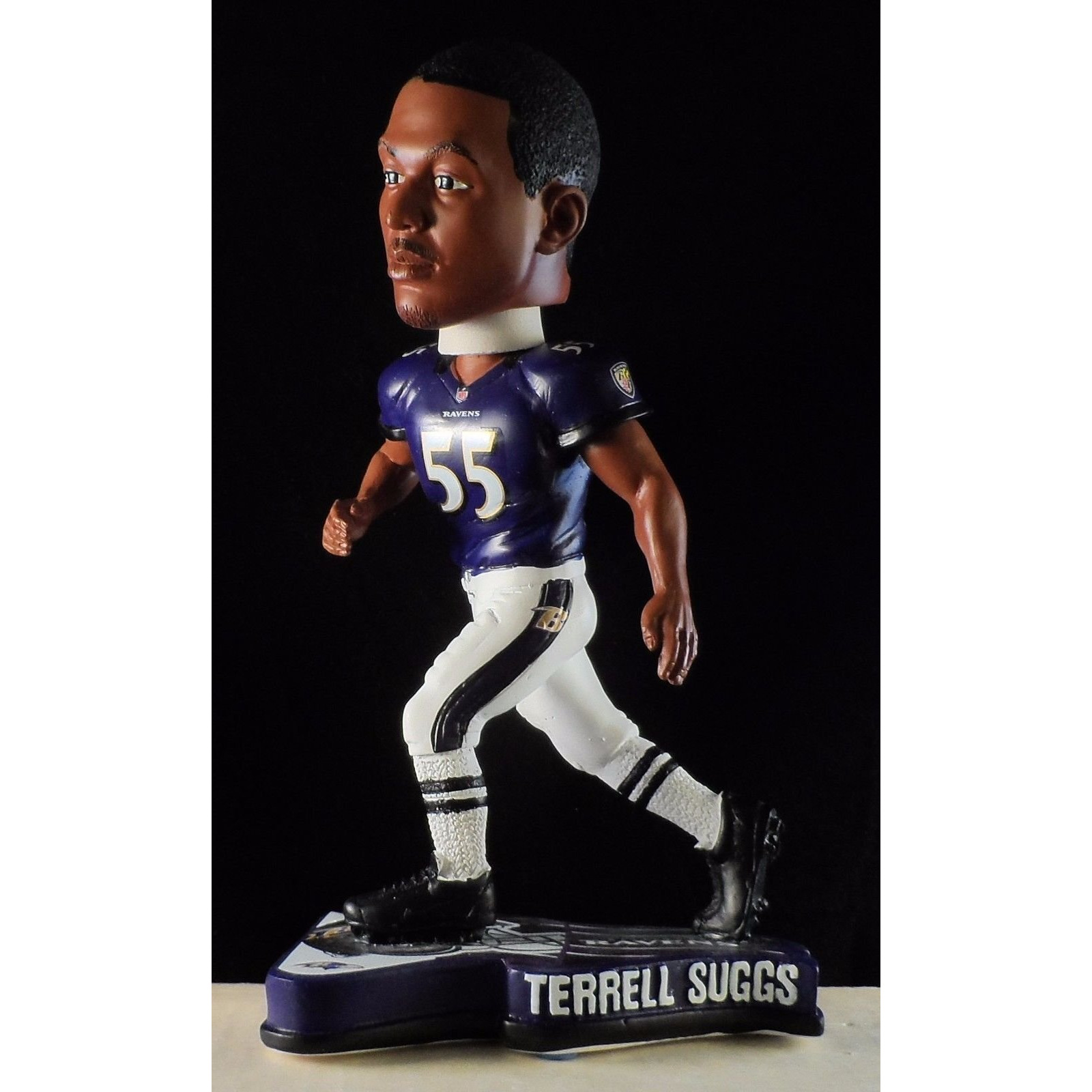 Baltimore Ravens Terrell Suggs Pennant Base Bobblehead CO