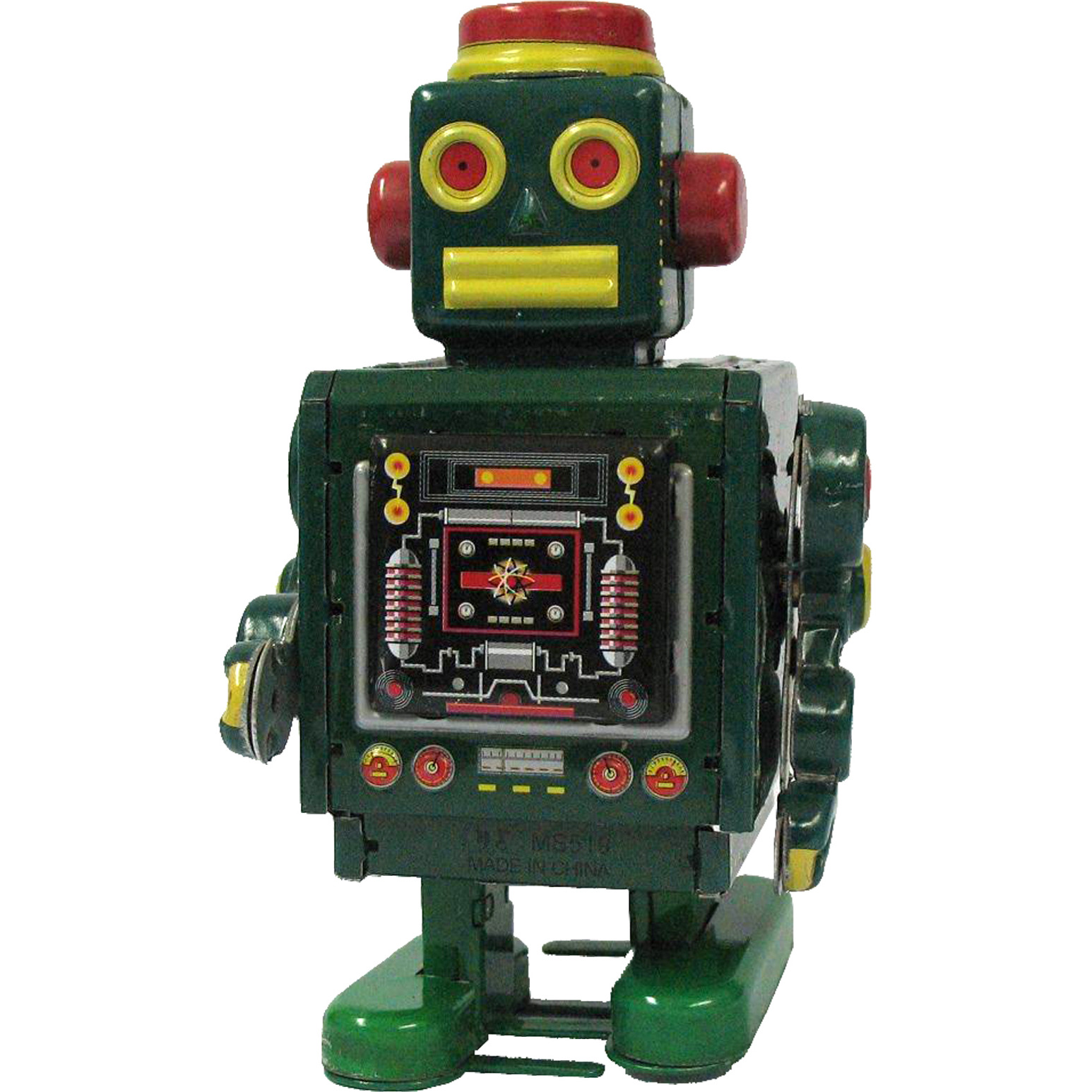 TIN TOY-ROBOT GREEN EACH