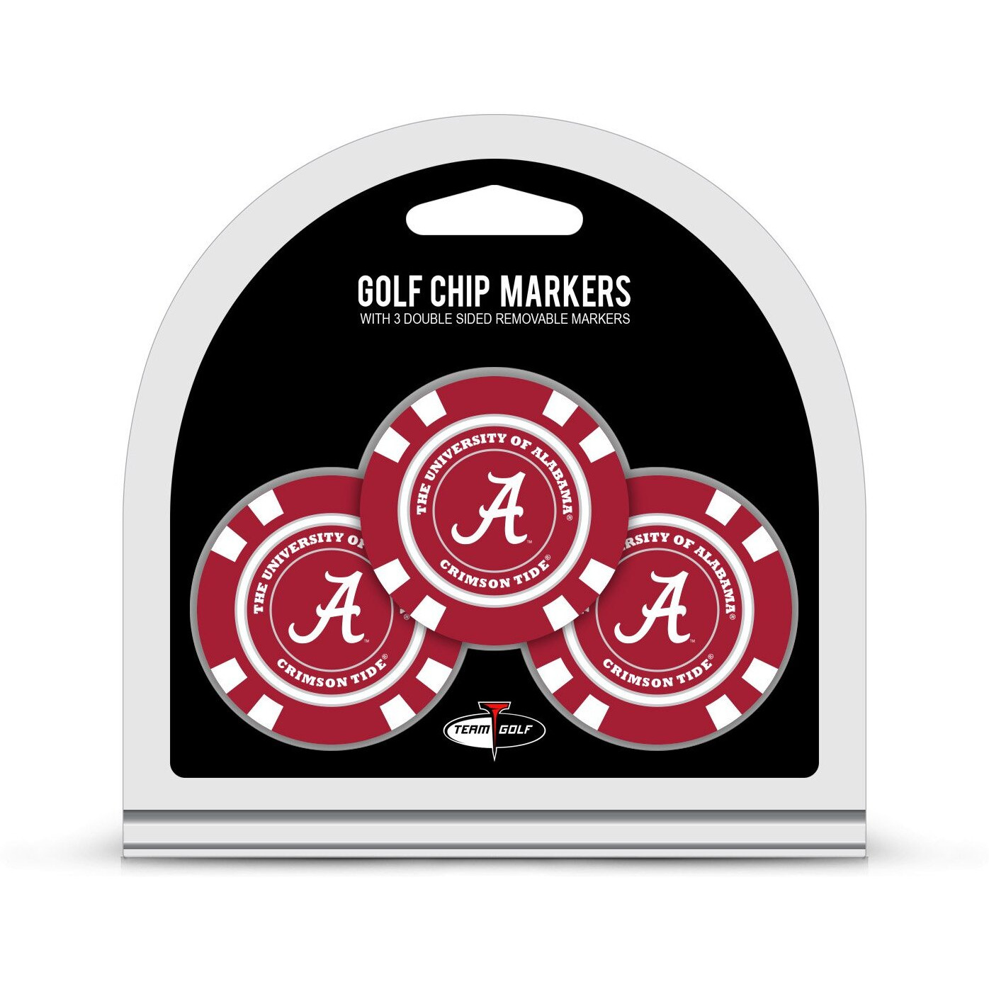 Alabama Crimson Tide Golf Chip with Marker 3 Pack