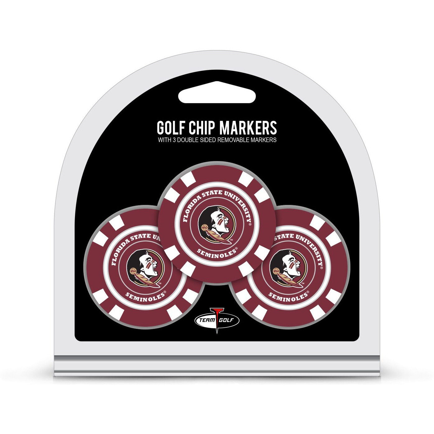 Florida State Seminoles Golf Chip with Marker 3 Pack