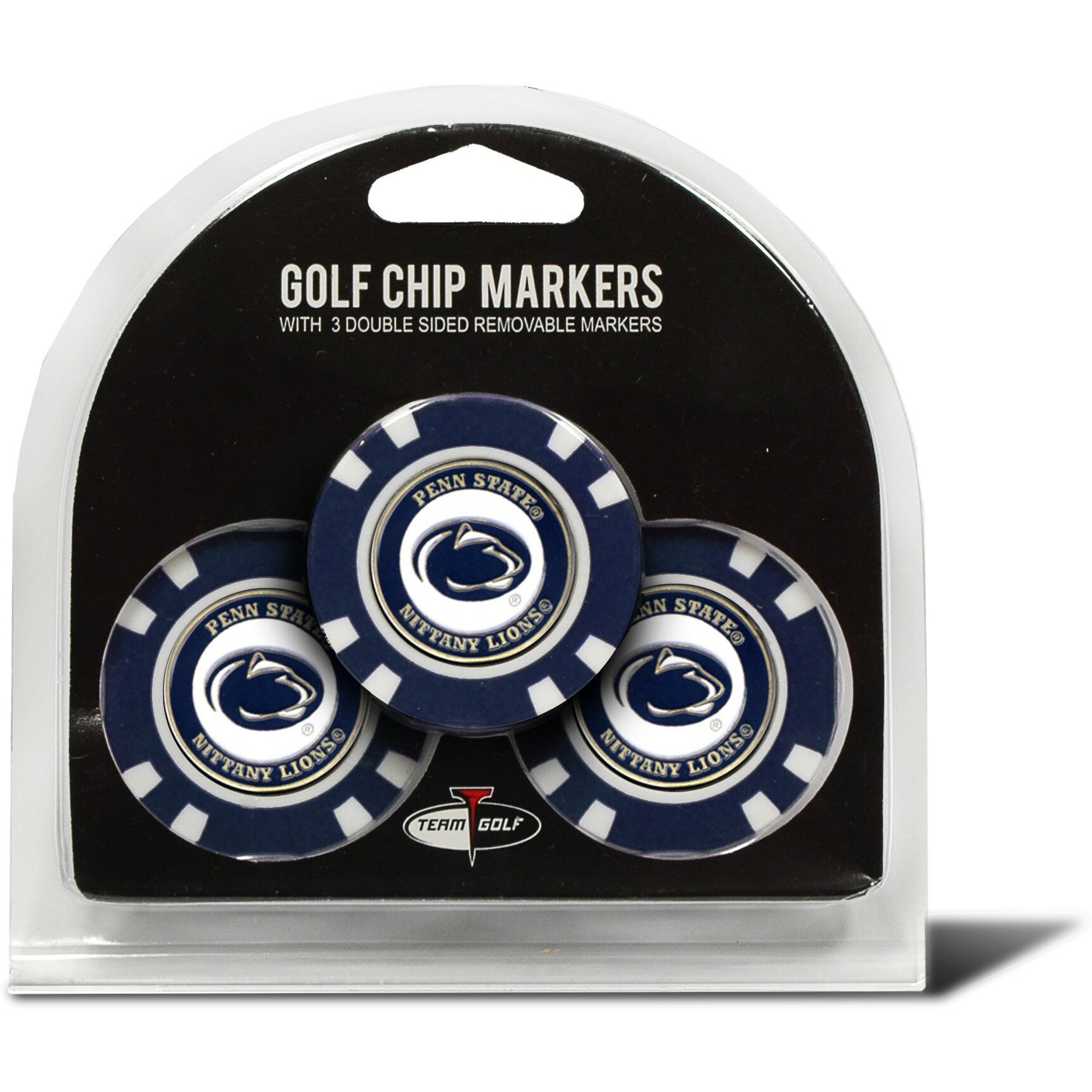 Penn State Nittany Lions Golf Chip with Marker 3 Pack