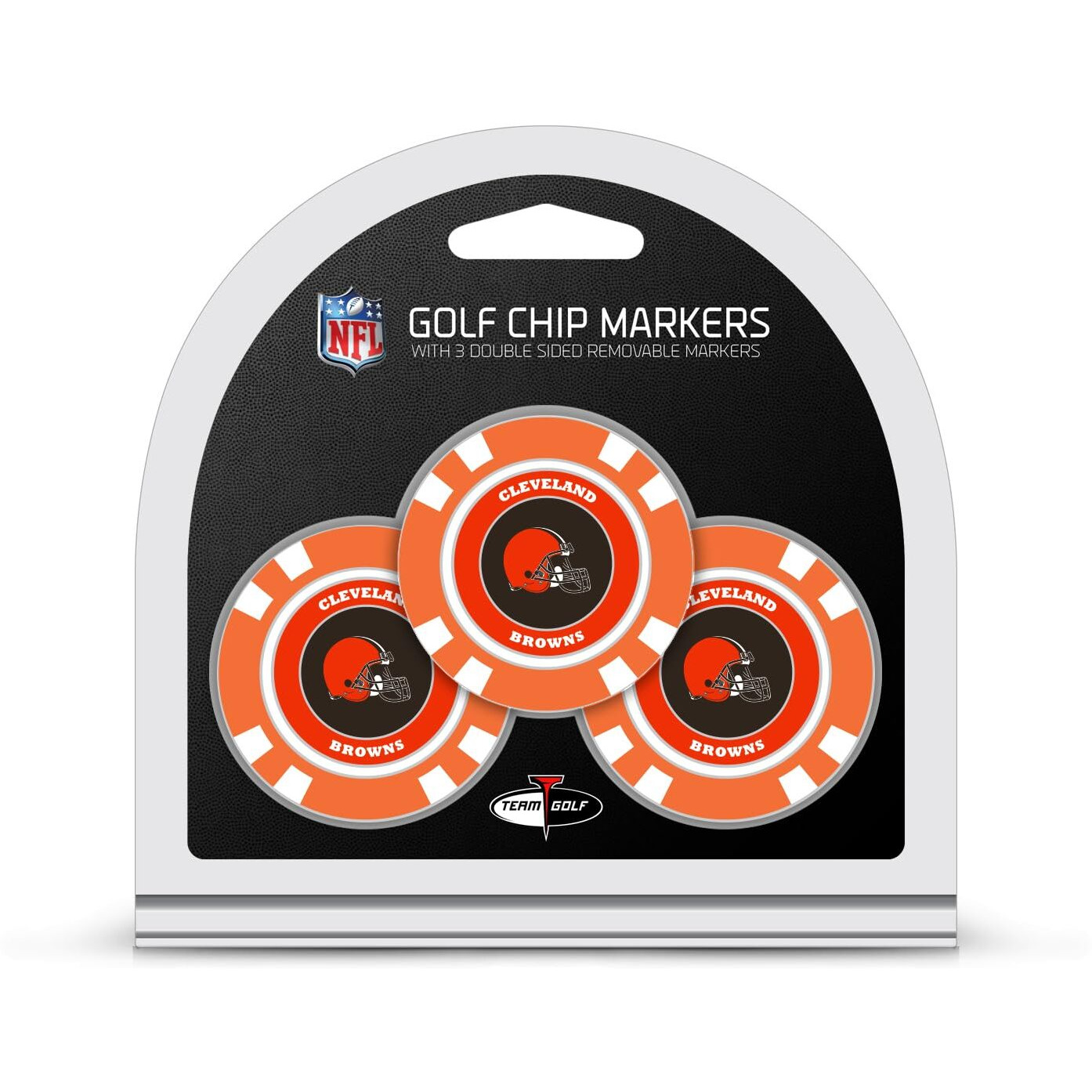 Cleveland Browns Golf Chip with Marker 3 Pack