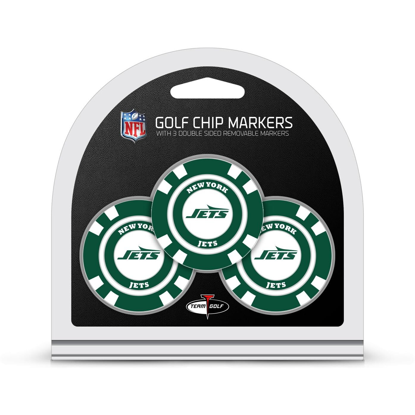 New York Jets Golf Chip with Marker 3 Pack