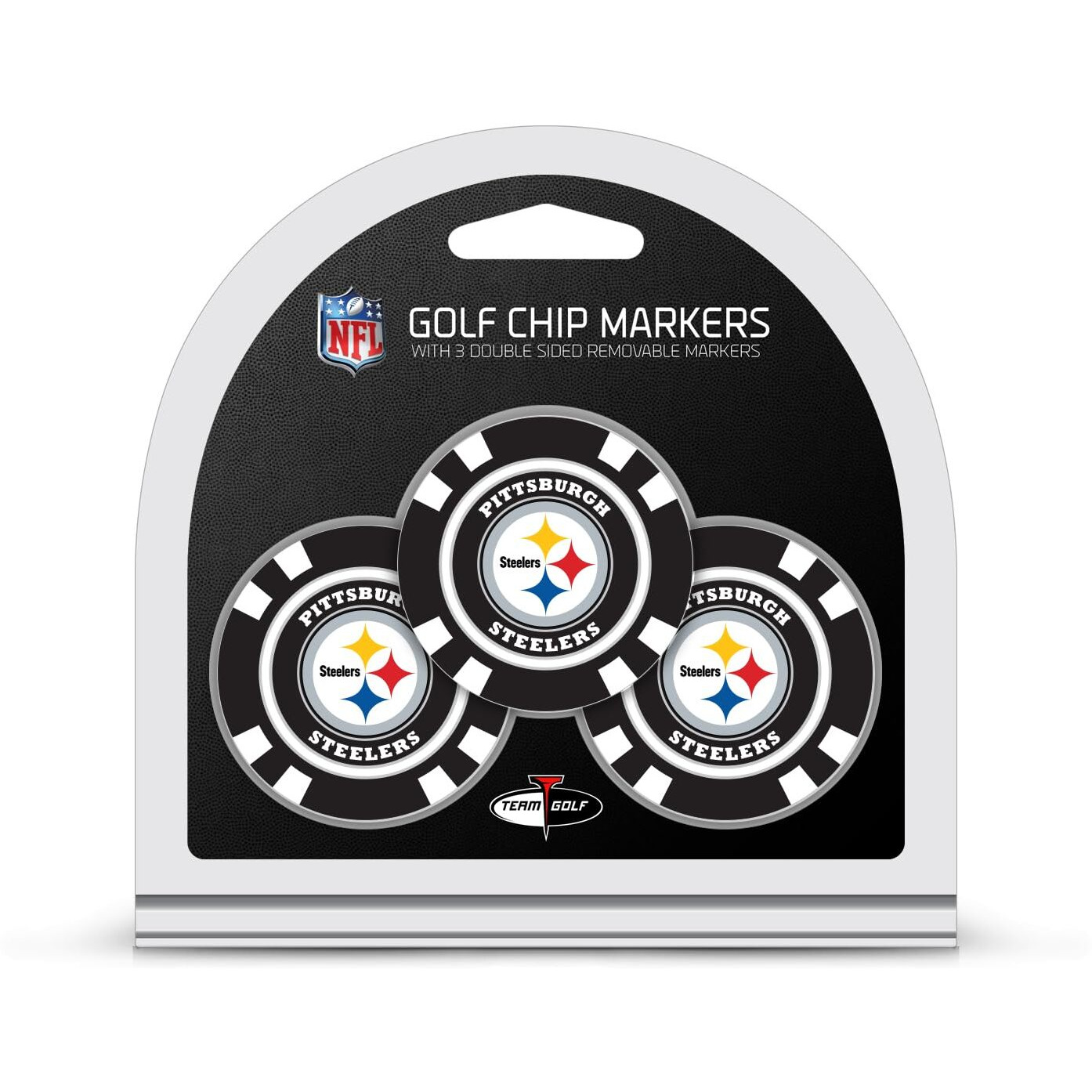 Pittsburgh Steelers Golf Chip with Marker 3 Pack