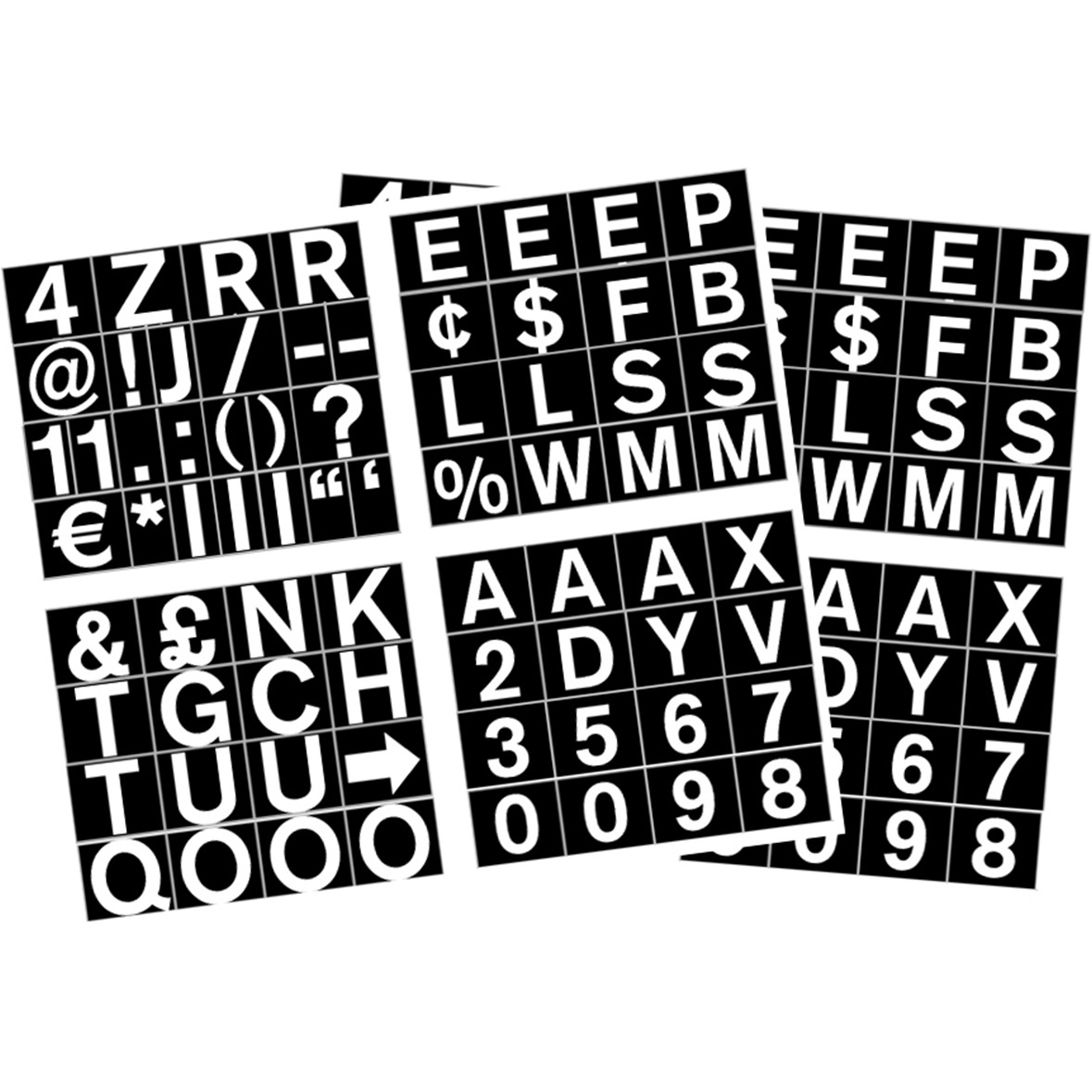 .75" Magnetic Set of Letters, Numbers & Symbols