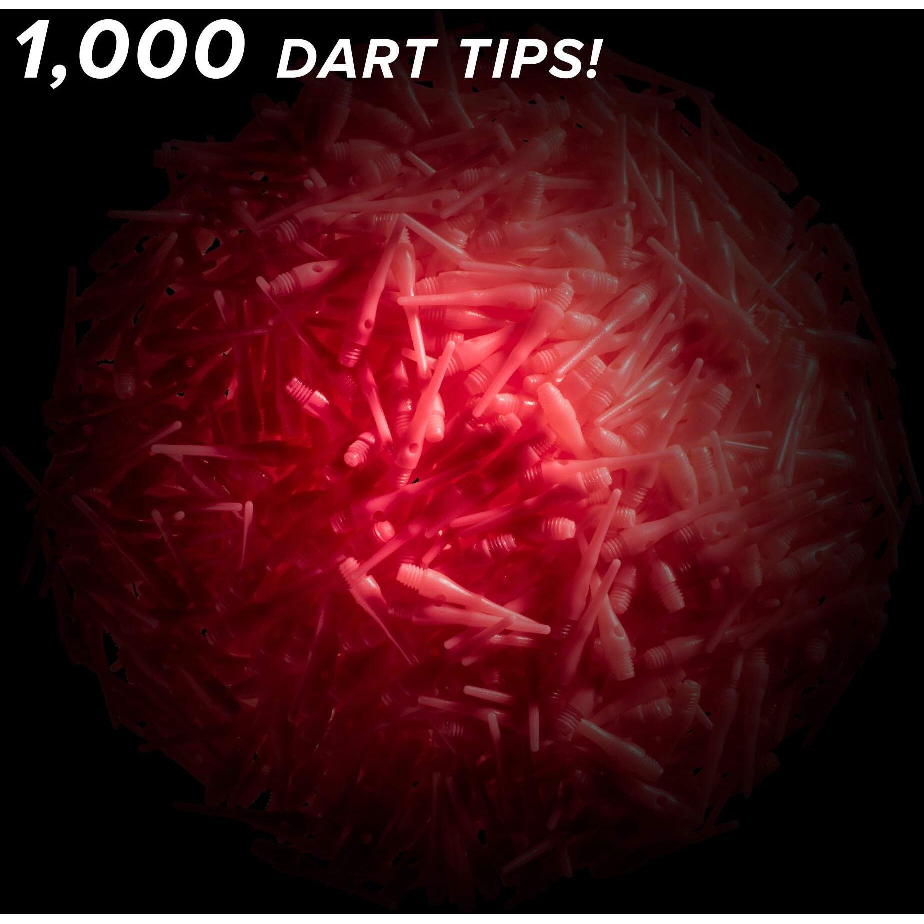 Viper Tufflex Tips III 2BA 1000Ct Soft Dart Tips Pink