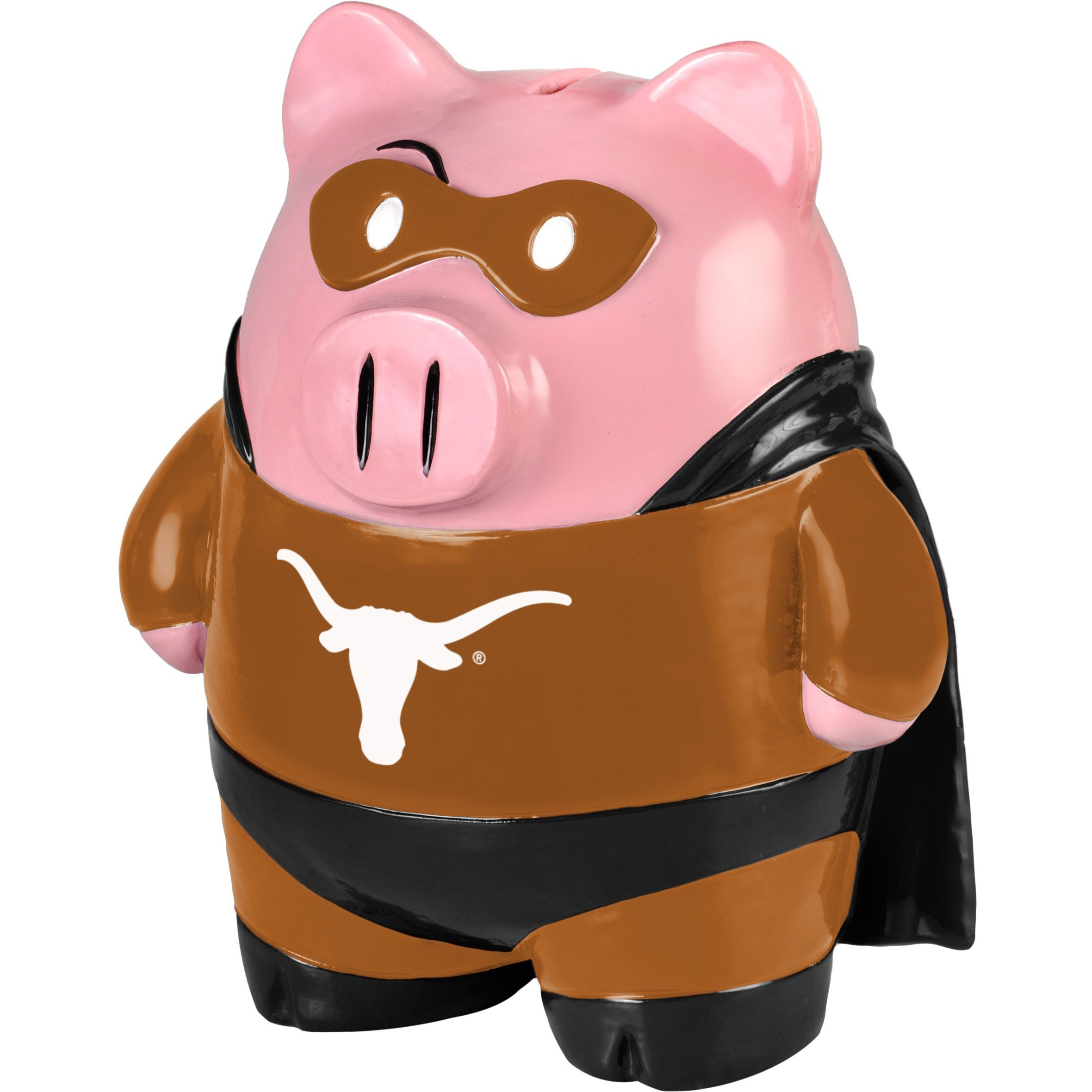 Texas Longhorns Piggy Bank - Large Stand Up Superhero CO