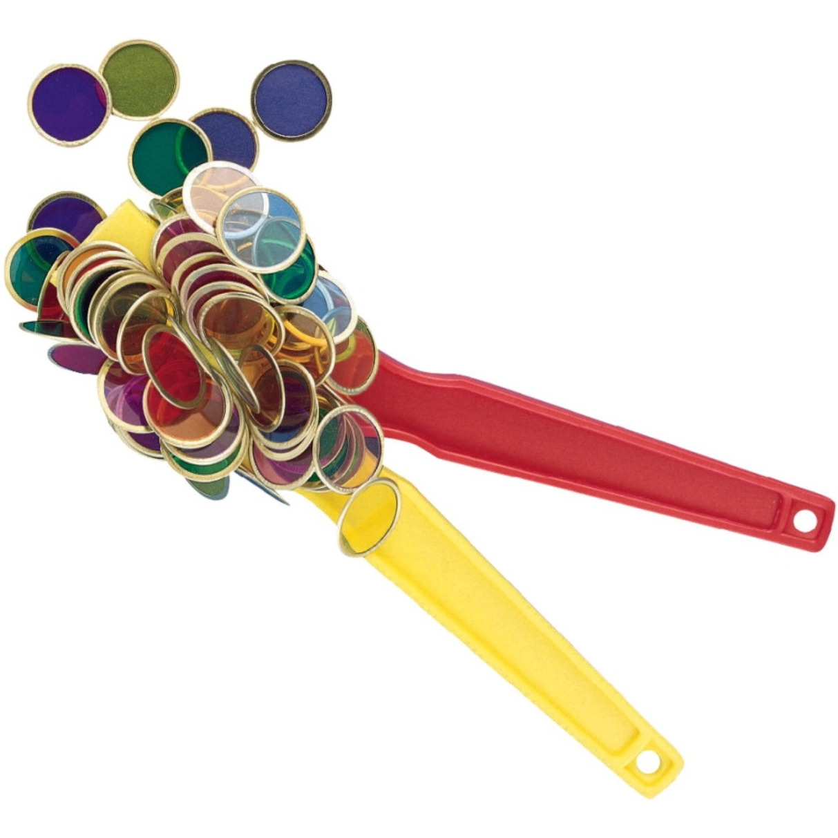 Dowling Durable Magnetic Wand and Chip Set with 2 Wands and 500 Chips, 8 in, Multiple Color