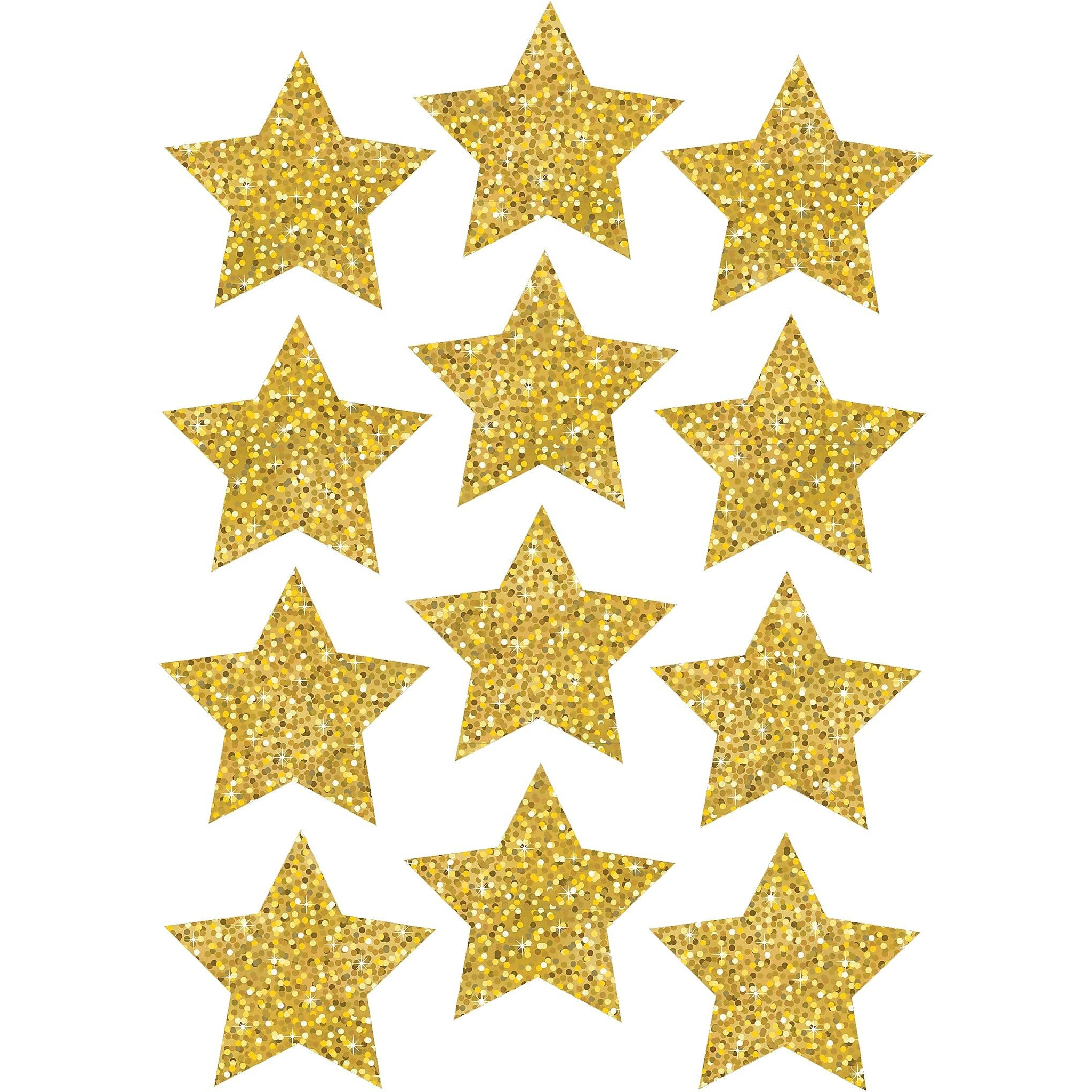 DIE CUT MAGNETS 3IN GOLD SPARKLE
